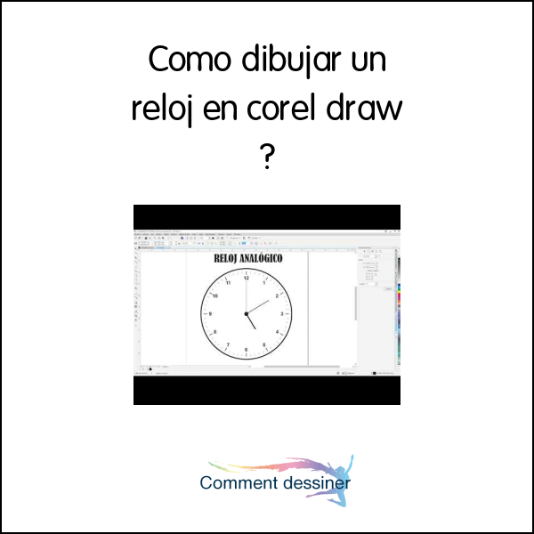 Como dibujar un reloj en corel draw